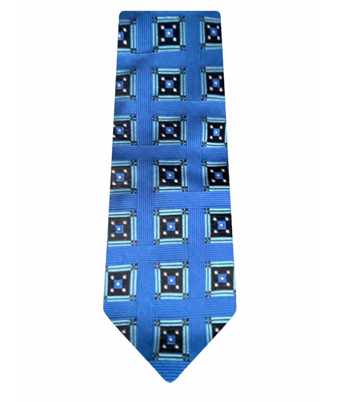 HUGO BOSS Синий шелковый галстук, фото 1