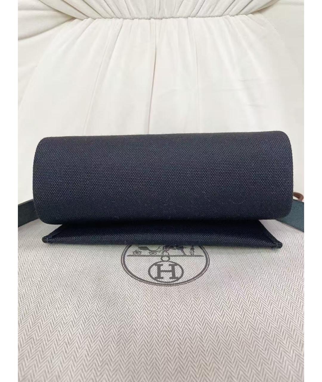 HERMES Черная тканевая сумка через плечо, фото 3