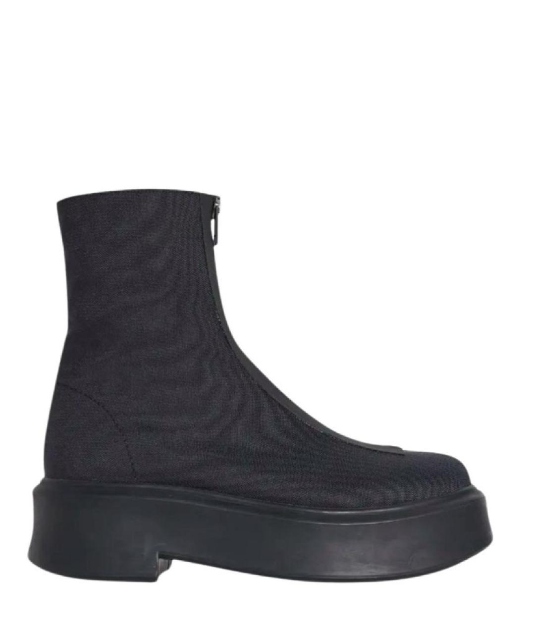 THE ROW Черные кожаные ботинки, фото 7