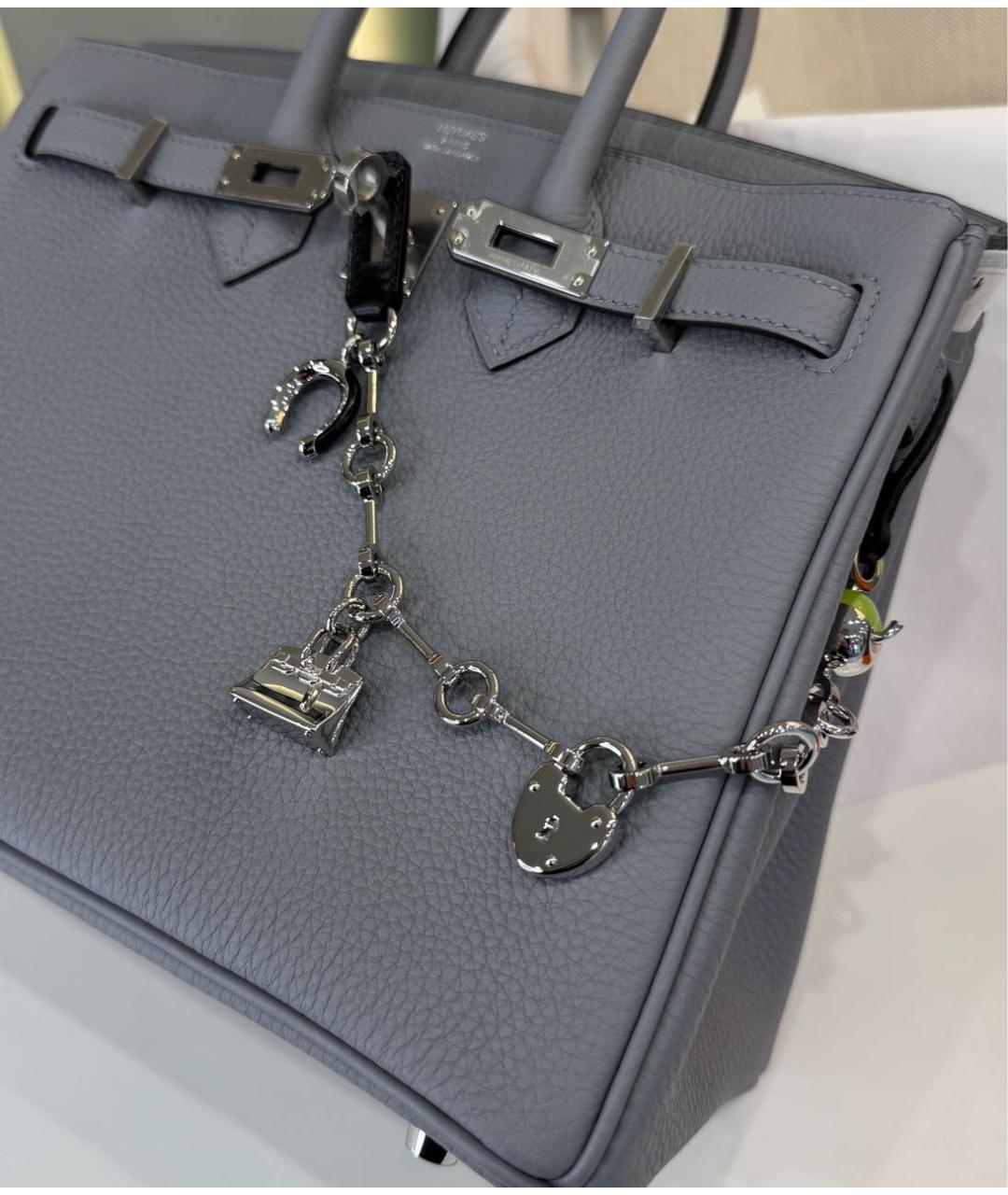 HERMES Серебрянный брелок, фото 4