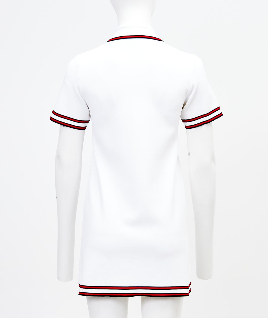 GUCCI Белое вискозное повседневное платье, фото 2