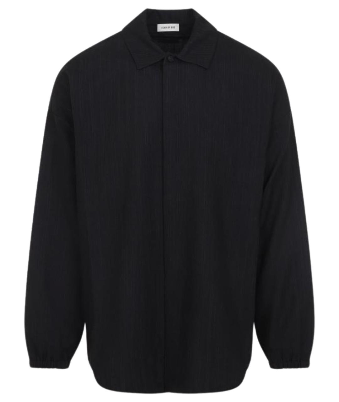 FEAR OF GOD Черная шерстяная кэжуал рубашка, фото 1