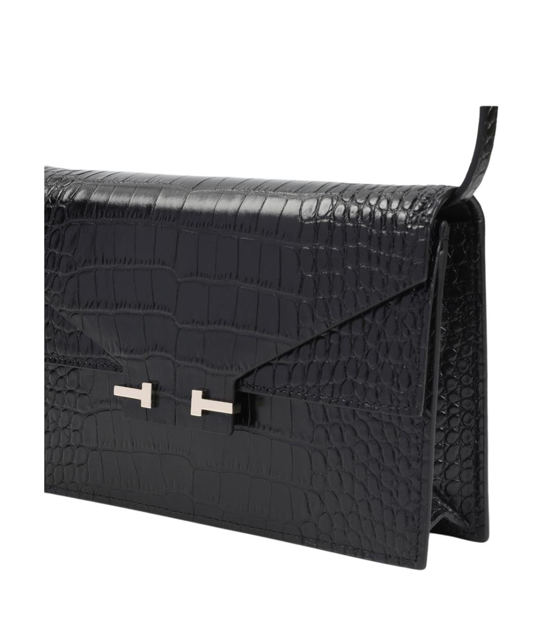 TOM FORD Черная кожаная сумка через плечо, фото 3