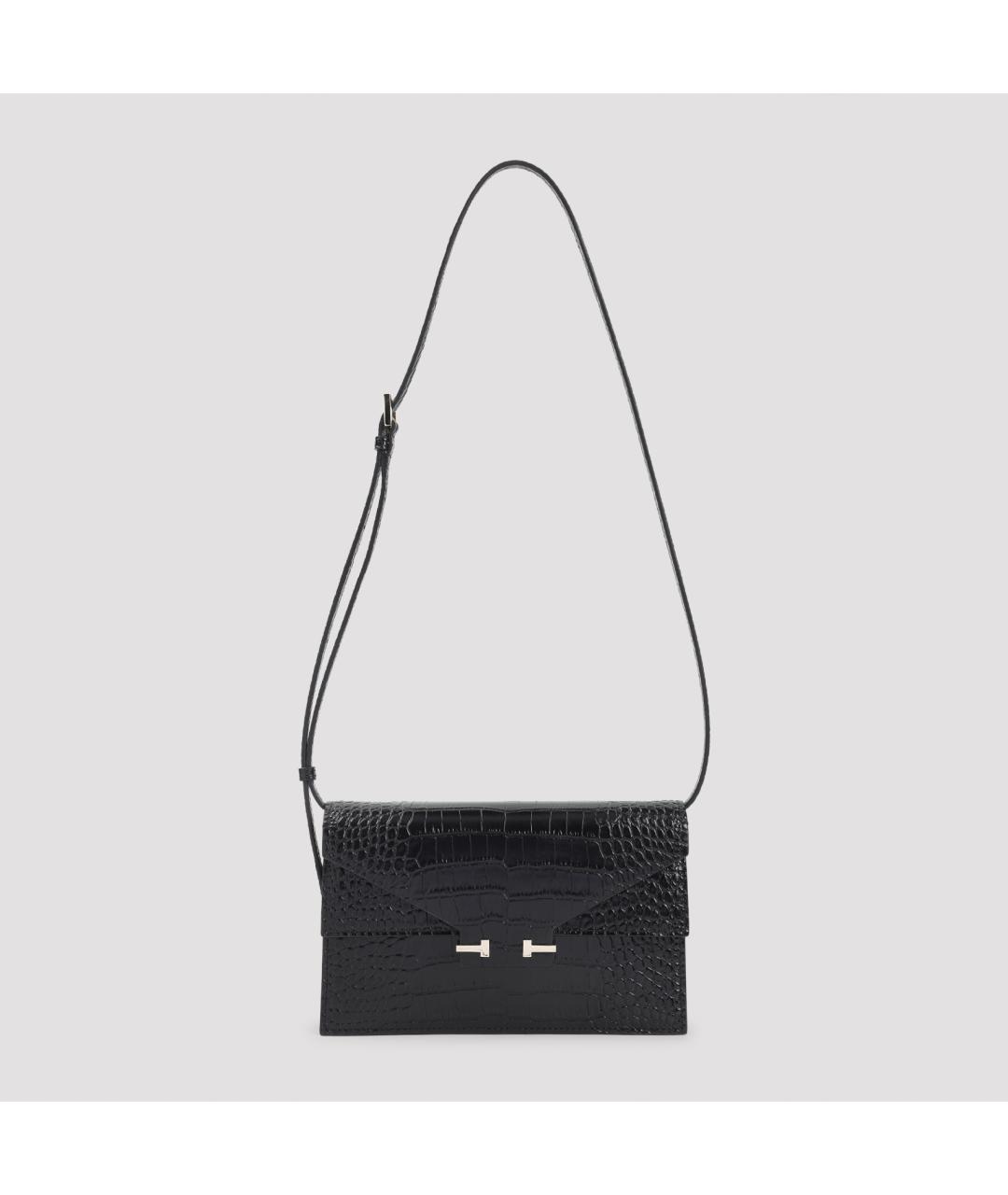 TOM FORD Черная кожаная сумка через плечо, фото 3