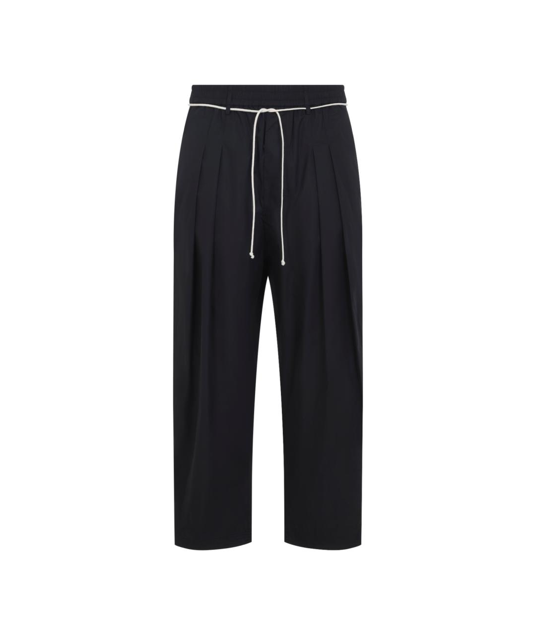 MORDECAI Черные хлопковые повседневные брюки, фото 1