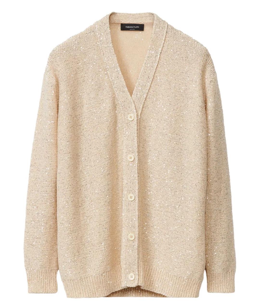 FABIANA FILIPPI Бежевый кардиган, фото 5