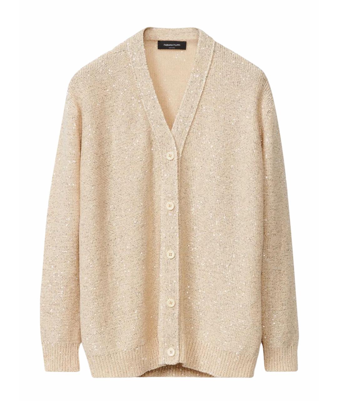FABIANA FILIPPI Бежевый кардиган, фото 1