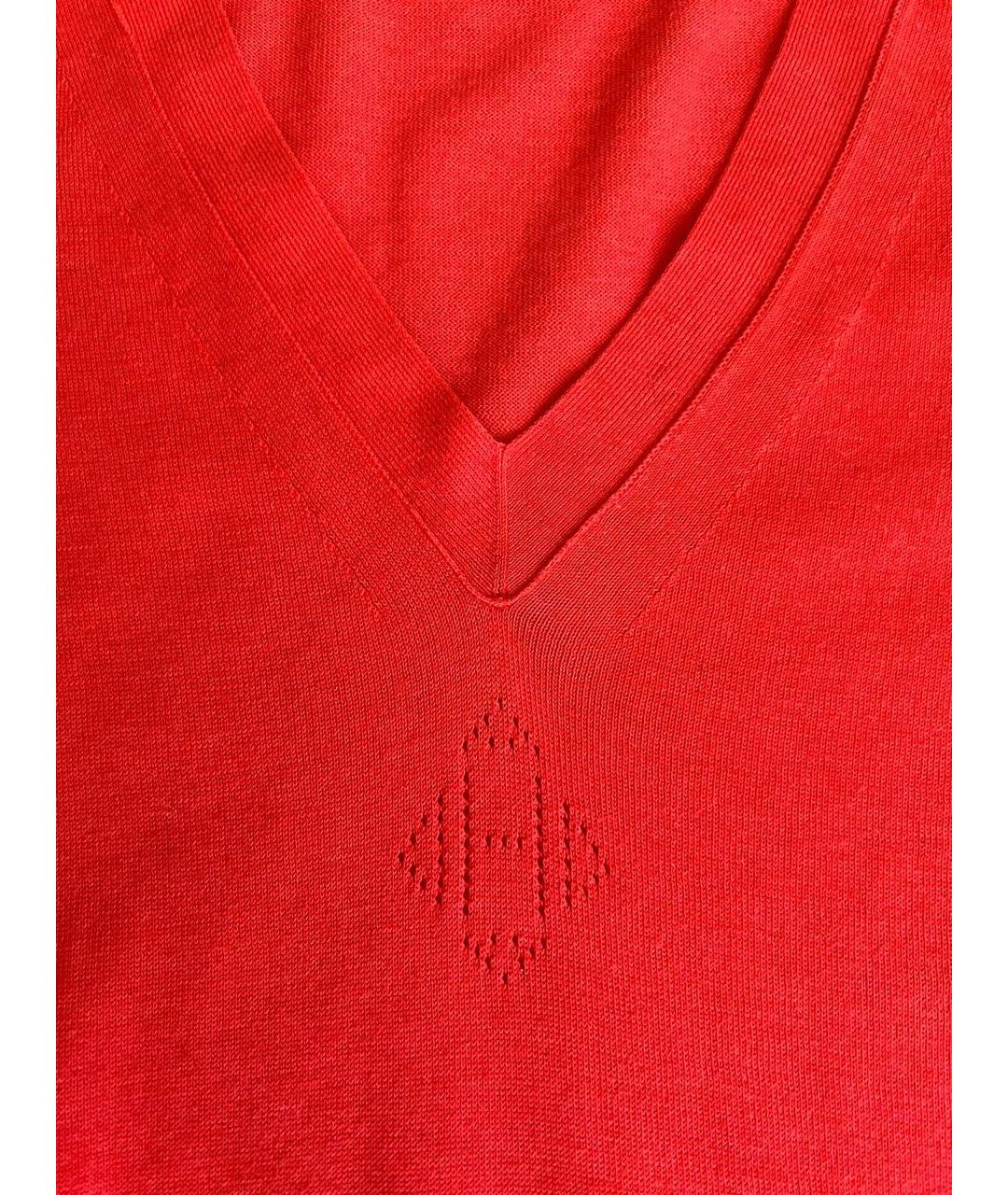 HERMES Красный джемпер / свитер, фото 4