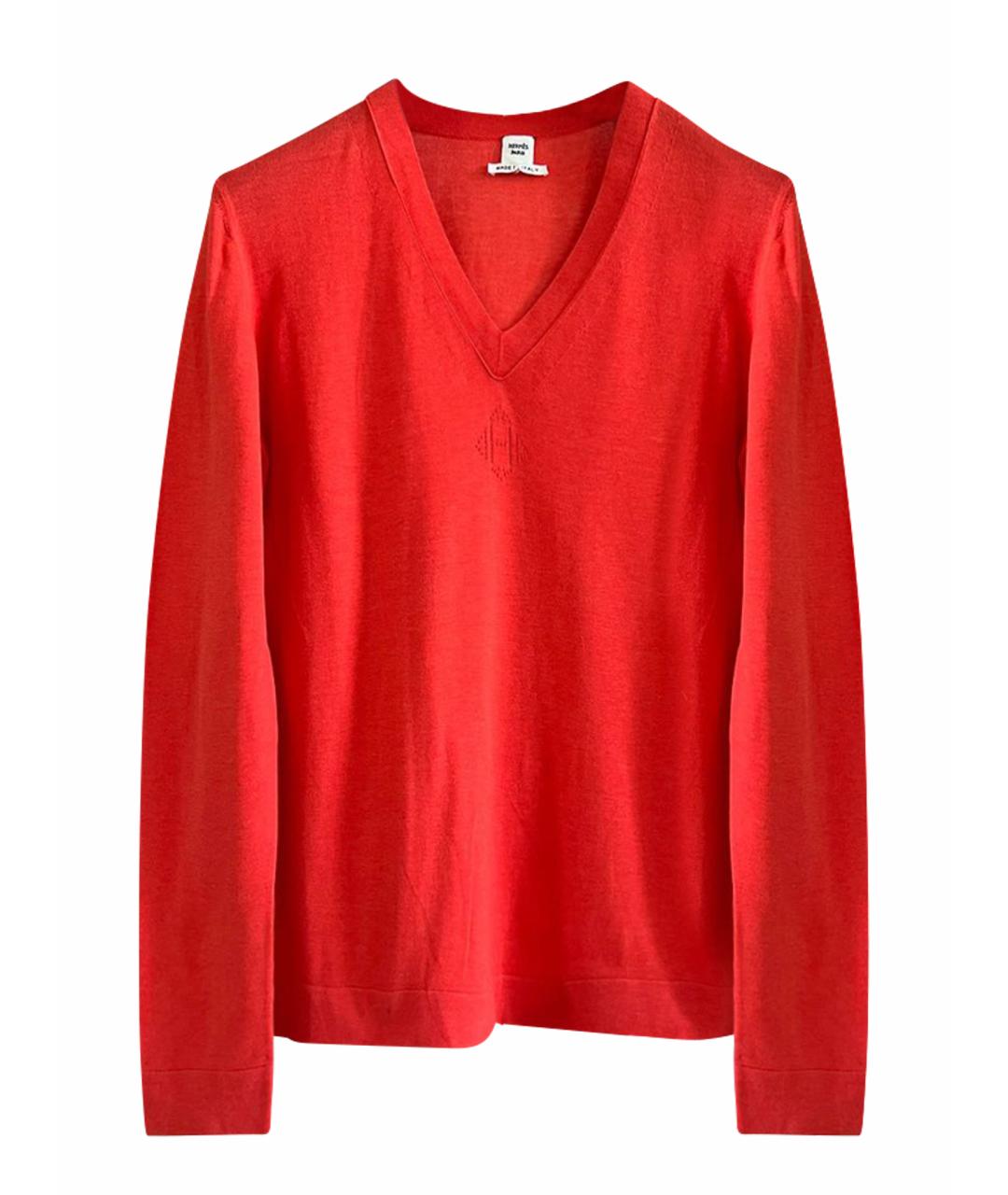 HERMES Красный джемпер / свитер, фото 1