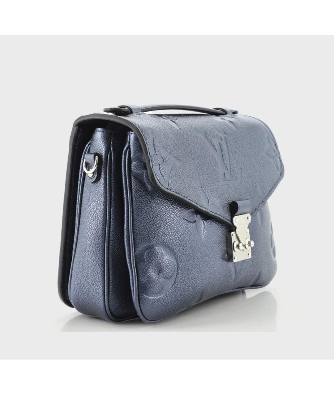 LOUIS VUITTON Синяя кожаная сумка через плечо, фото 2