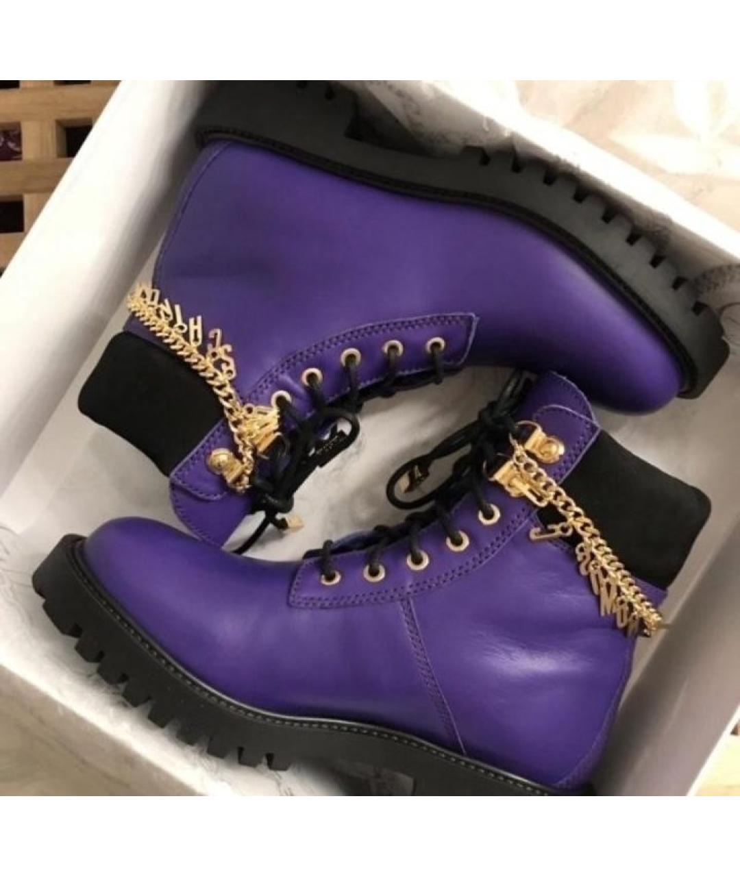 MOSCHINO Кожаные ботинки, фото 7