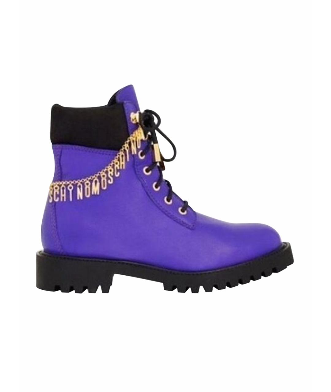 MOSCHINO Кожаные ботинки, фото 1