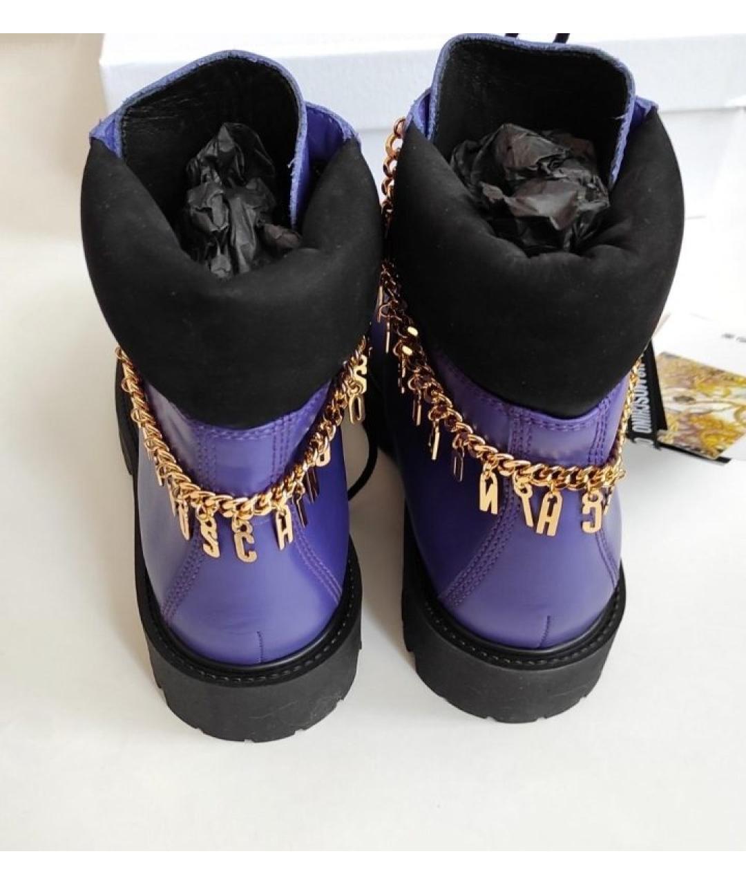 MOSCHINO Кожаные ботинки, фото 5