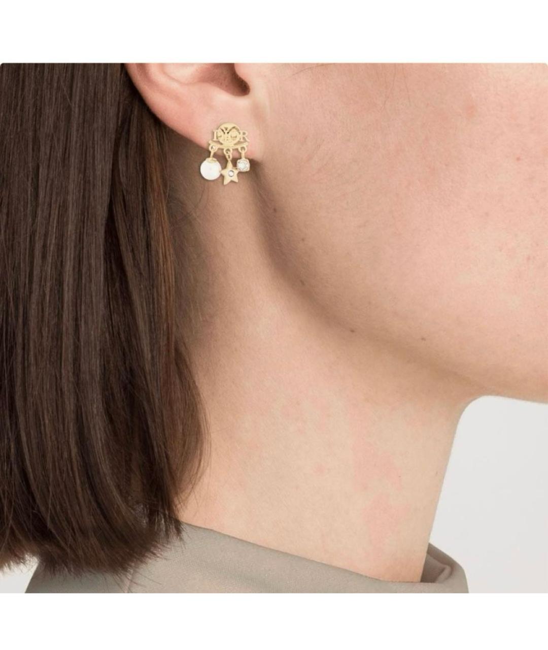 CHRISTIAN DIOR Золотые серьги, фото 7