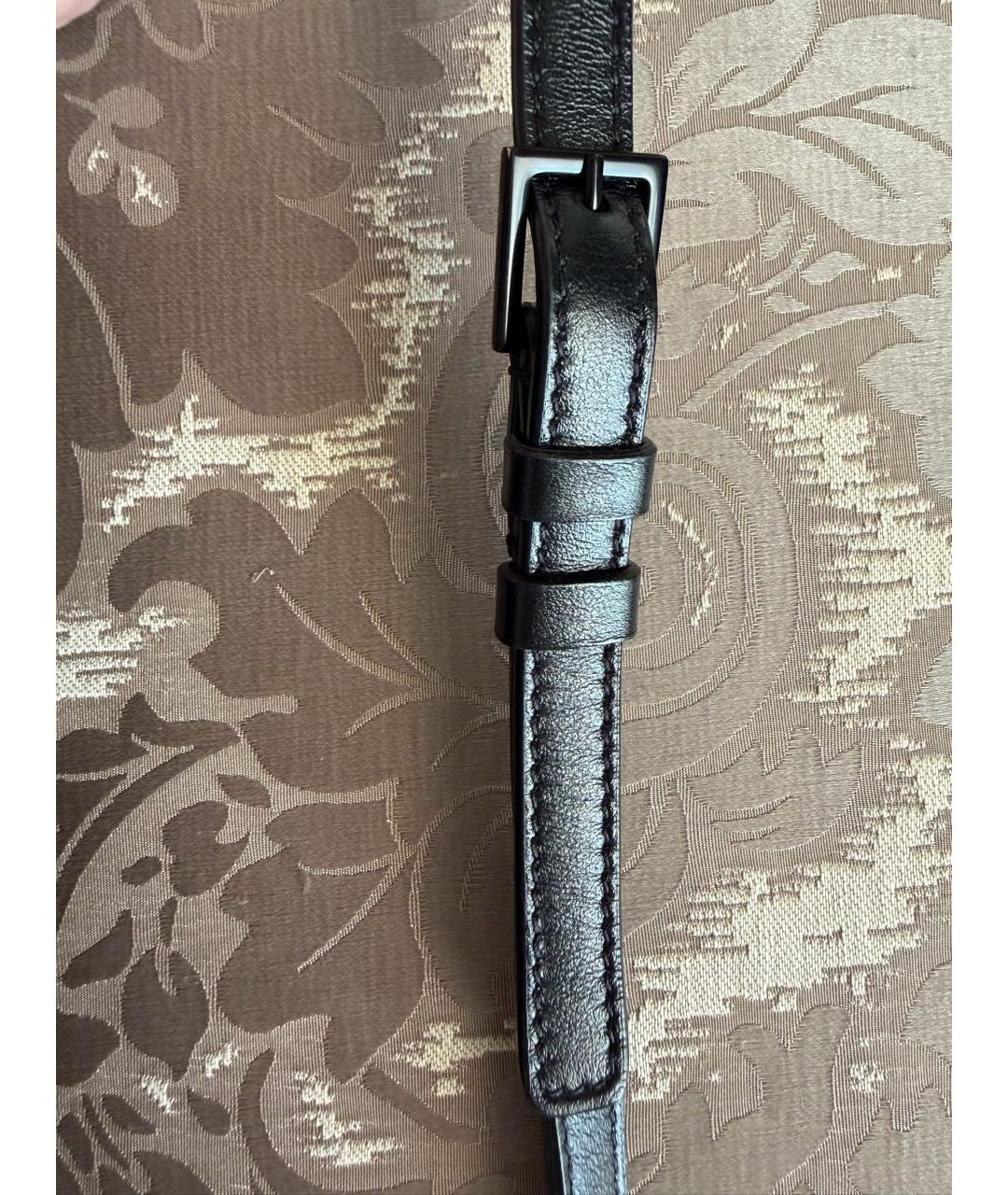 SAINT LAURENT Черная кожаная поясная сумка, фото 8