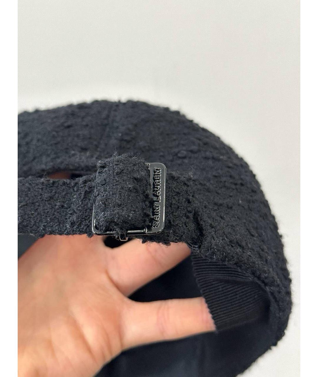 SAINT LAURENT Черная кепка, фото 4