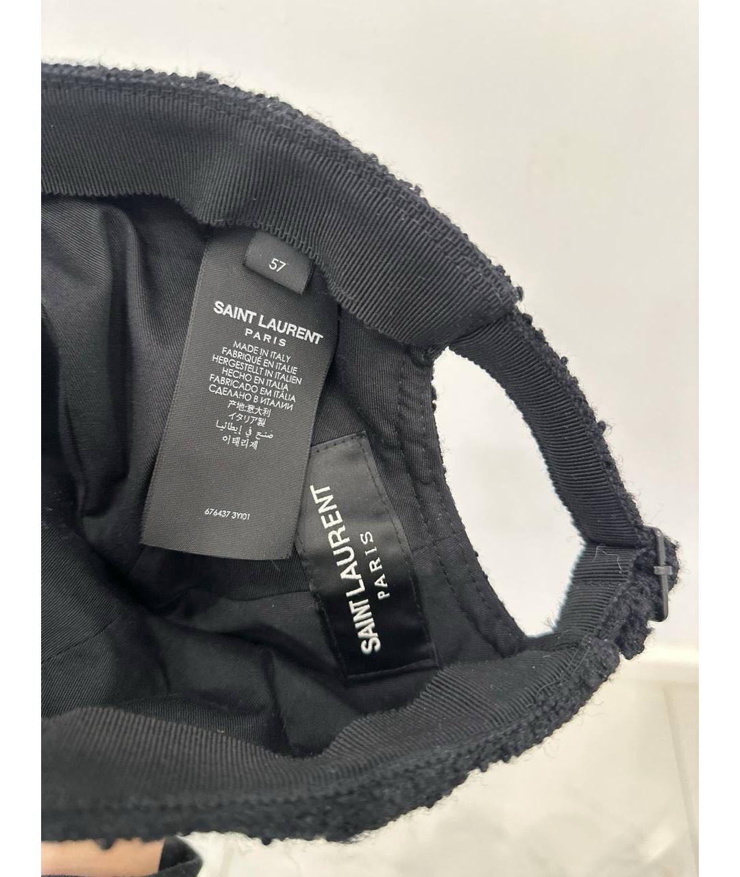 SAINT LAURENT Черная кепка, фото 5