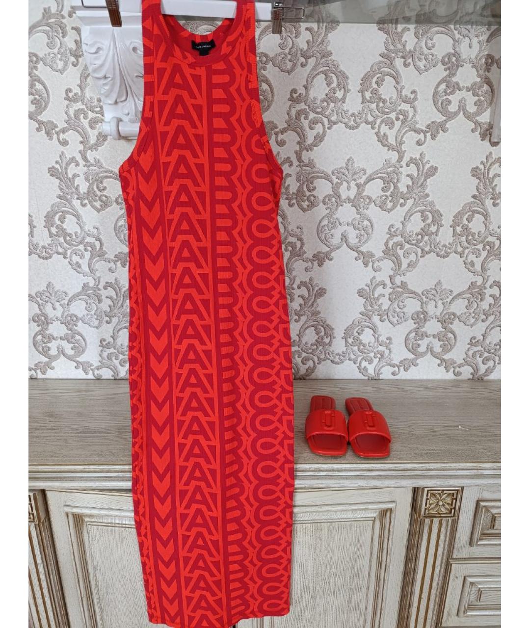 MARC JACOBS Оранжевое хлопковое повседневное платье, фото 6