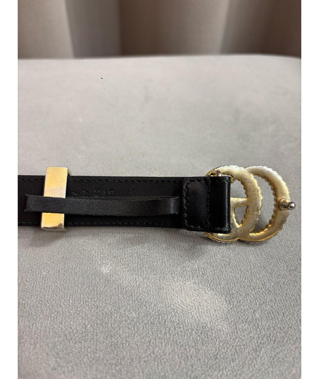 GUCCI Черный кожаный ремень, фото 2