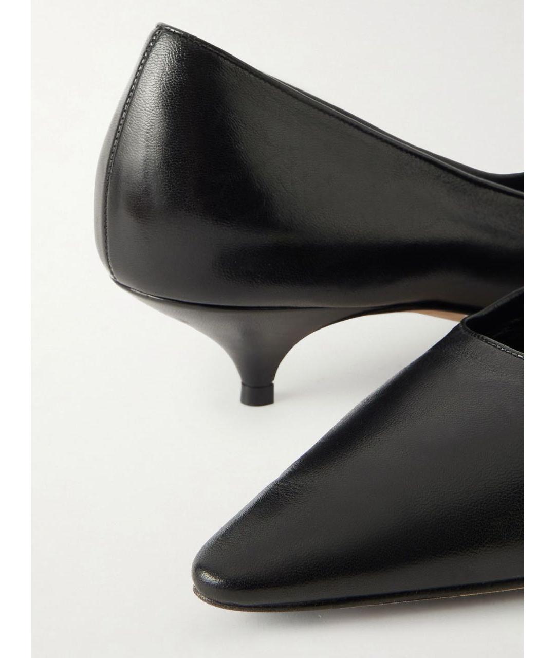 THE ROW Черные кожаные туфли, фото 3