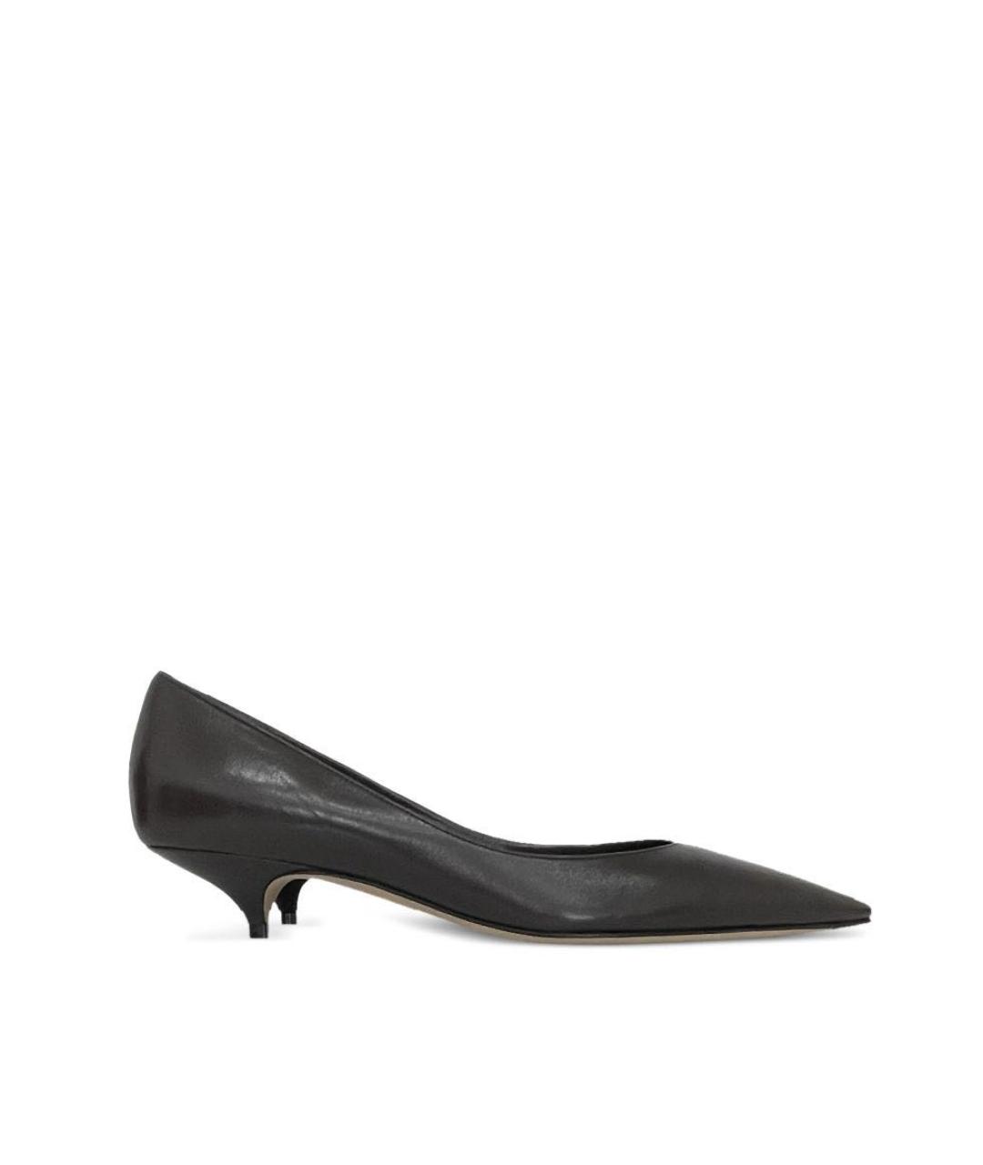 THE ROW Черные кожаные туфли, фото 1