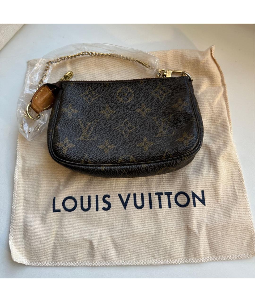 LOUIS VUITTON Коричневая сумка с короткими ручками из искусственной кожи, фото 2