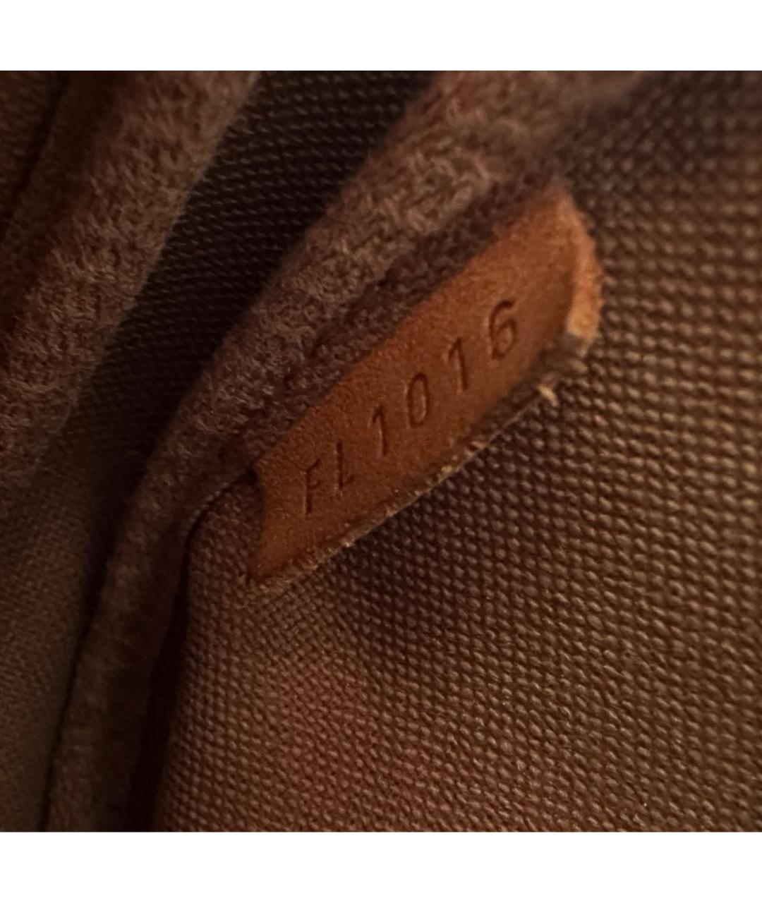 LOUIS VUITTON Коричневая сумка с короткими ручками из искусственной кожи, фото 6