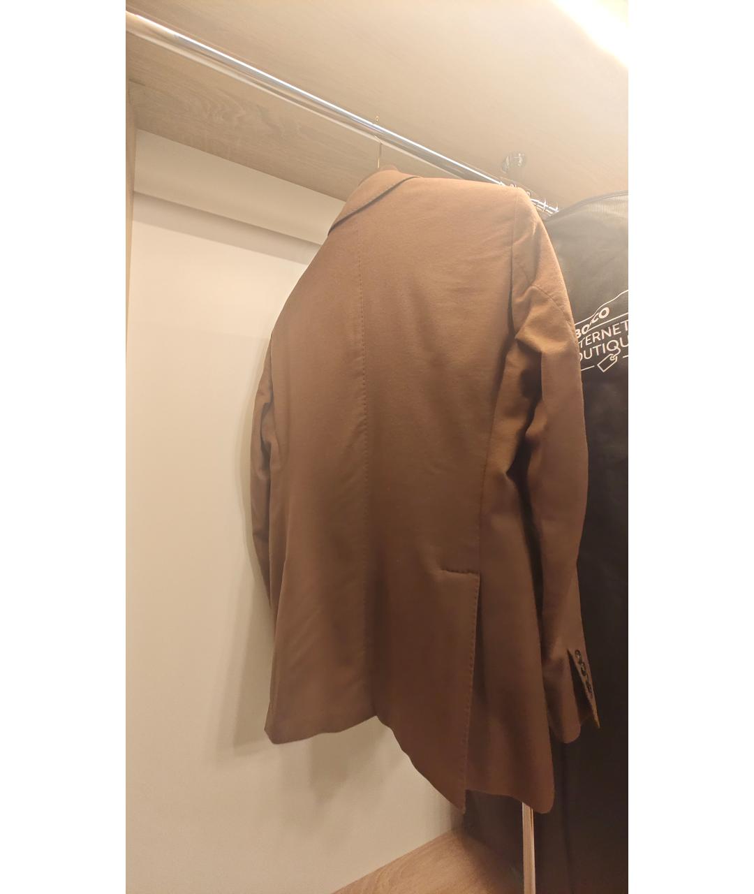 LORO PIANA Коричневый кашемировый пиджак, фото 3