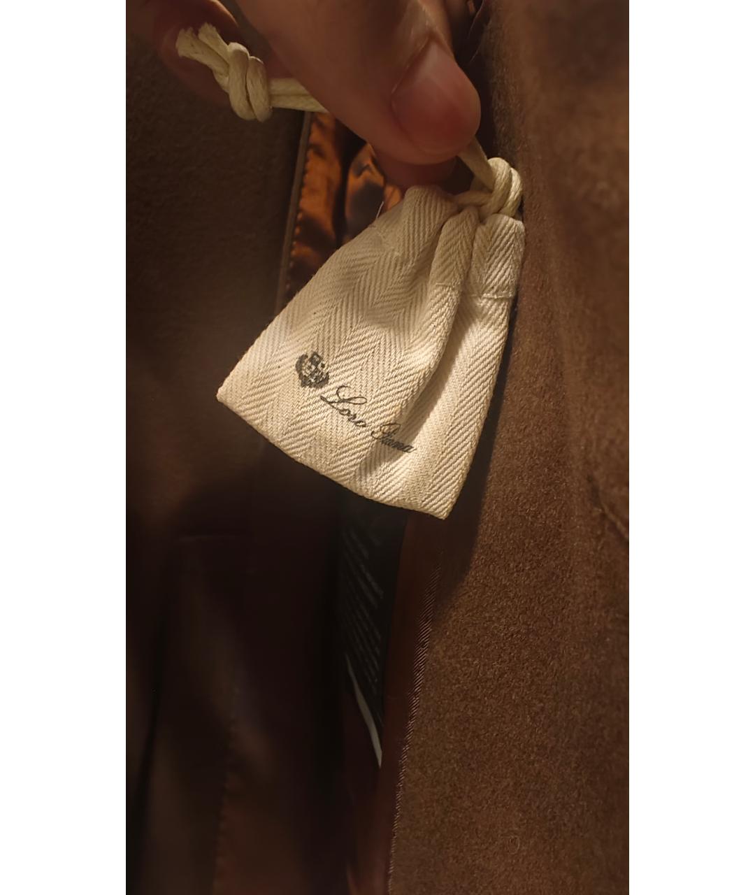 LORO PIANA Коричневый кашемировый пиджак, фото 7