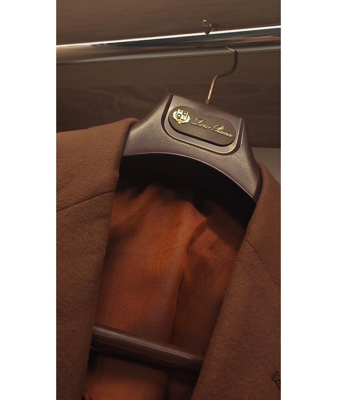 LORO PIANA Коричневый кашемировый пиджак, фото 2