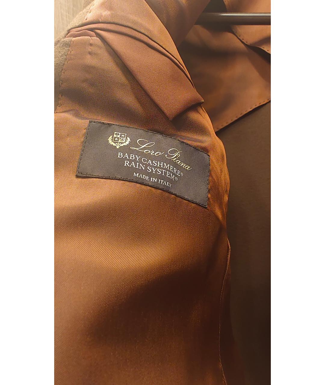 LORO PIANA Коричневый кашемировый пиджак, фото 6