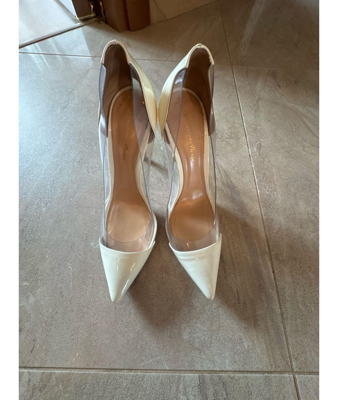 GIANVITO ROSSI Белые туфли из лакированной кожи, фото 2