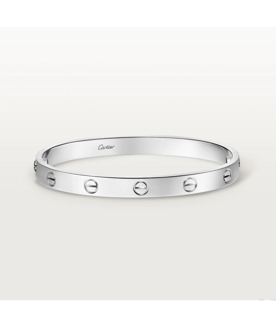 CARTIER Серебрянный браслет из белого золота, фото 9