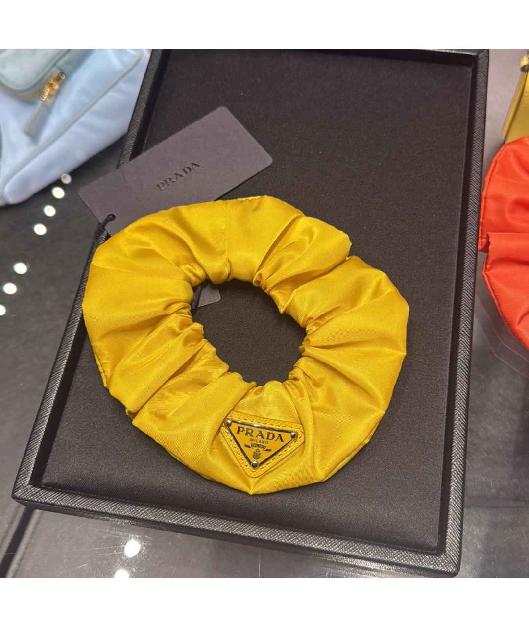 PRADA Желтая резинка, фото 5