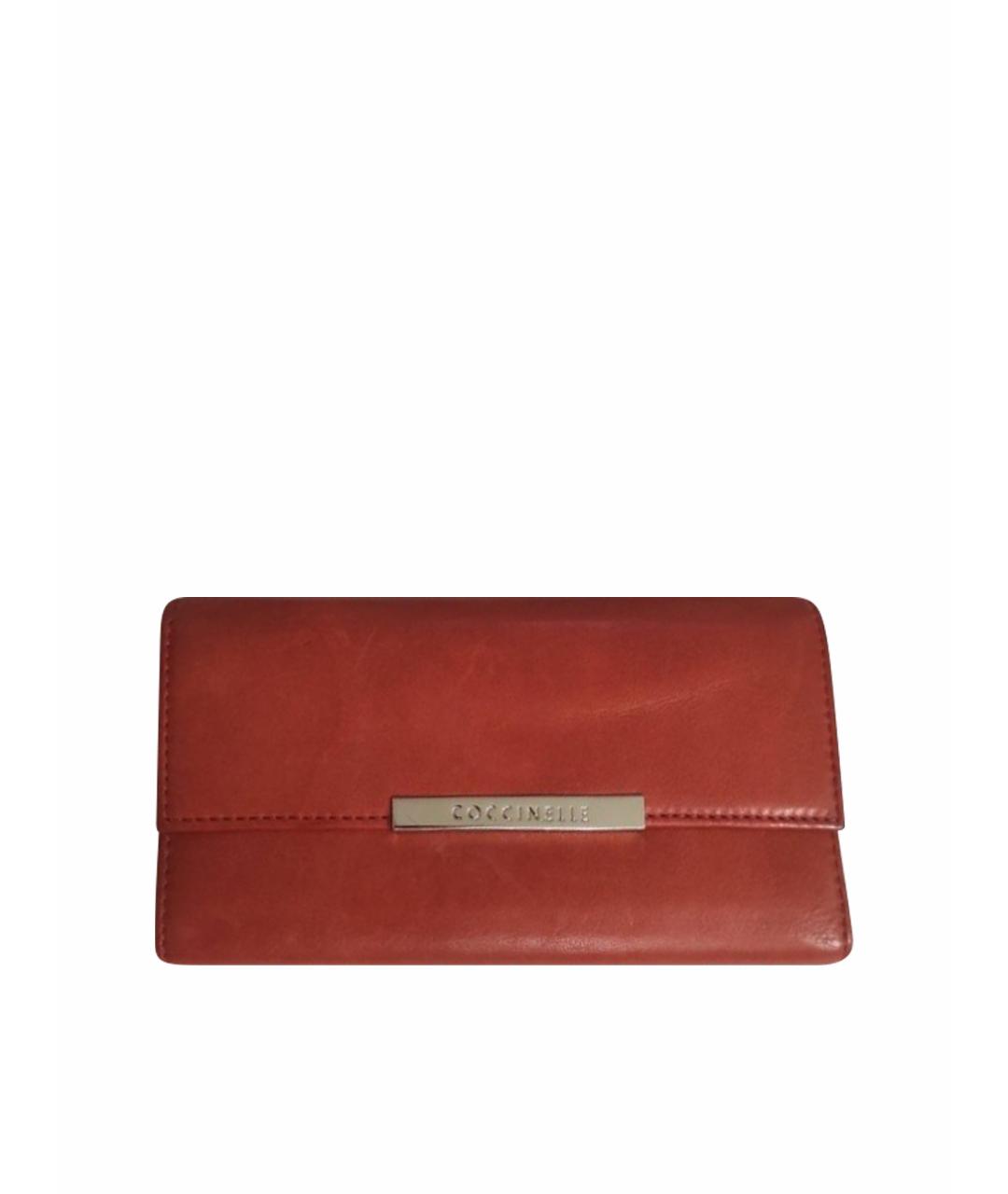 COCCINELLE Красный кожаный кошелек, фото 6