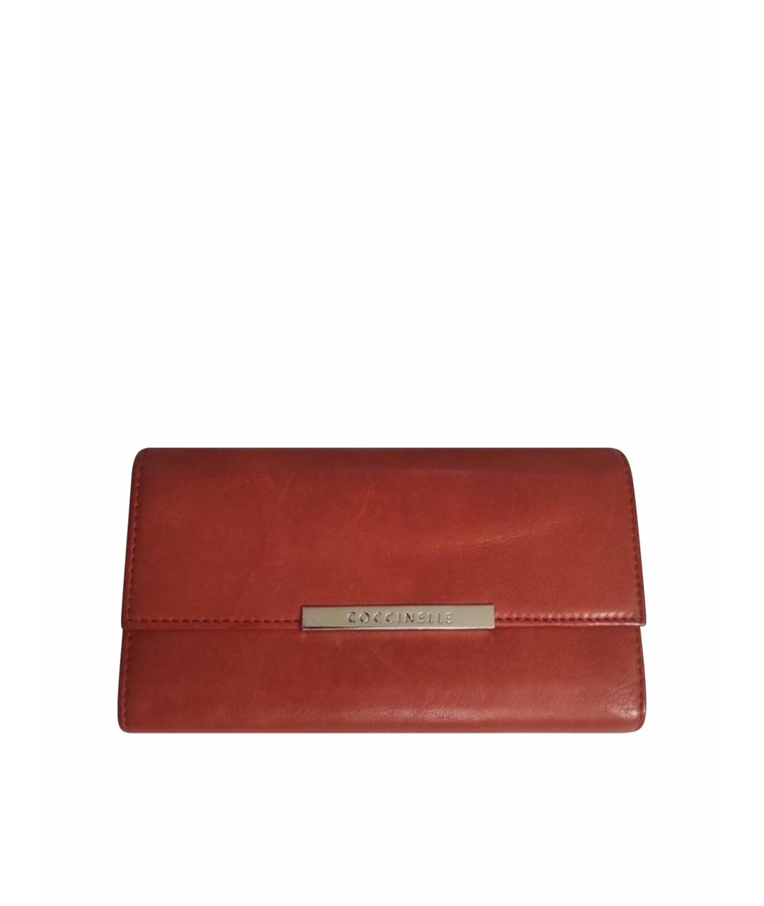 COCCINELLE Красный кожаный кошелек, фото 1