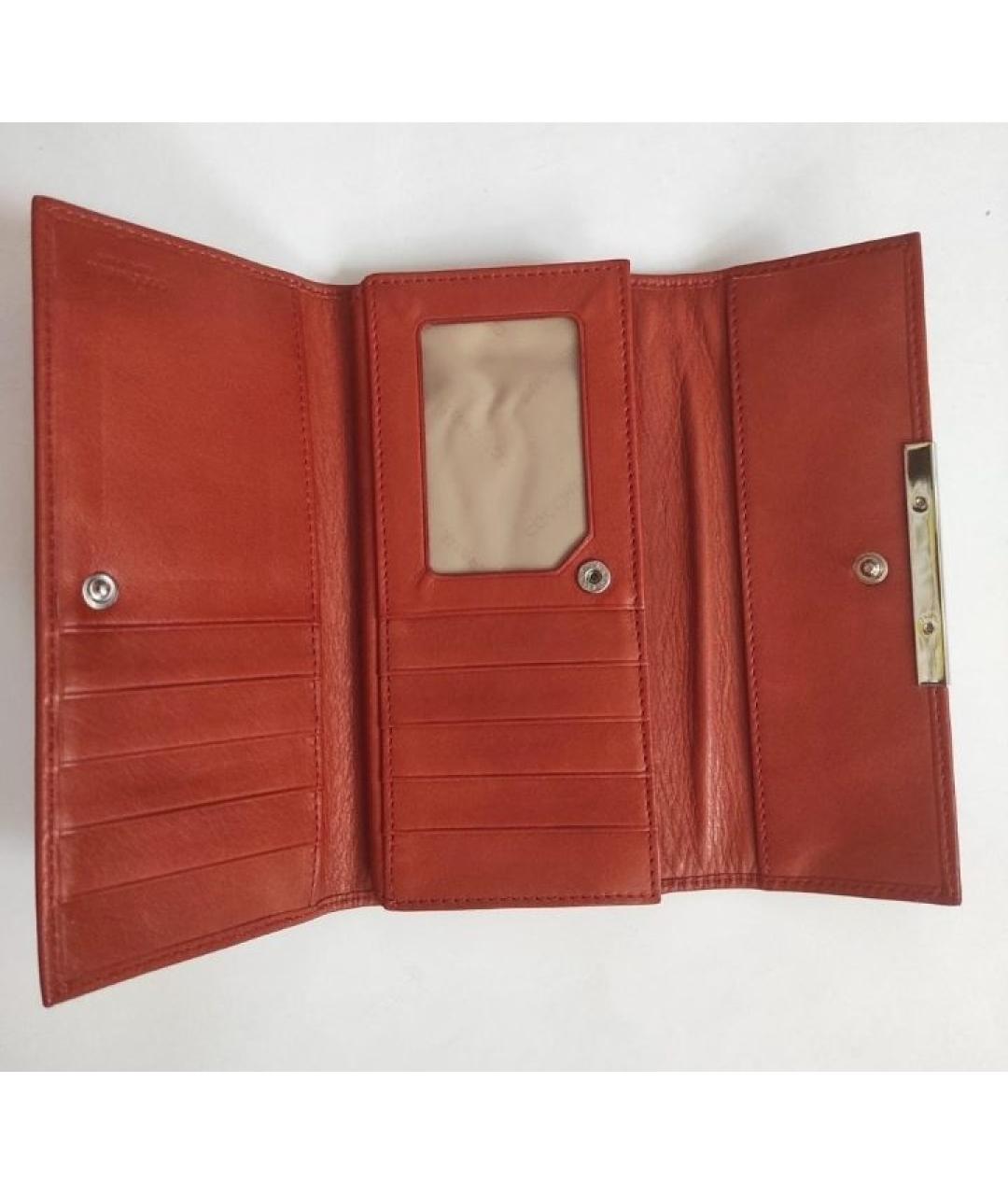 COCCINELLE Красный кожаный кошелек, фото 4