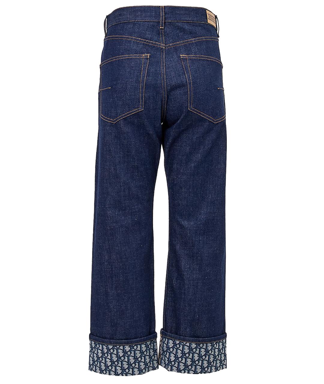 CHRISTIAN DIOR Синие хлопковые прямые джинсы, фото 12