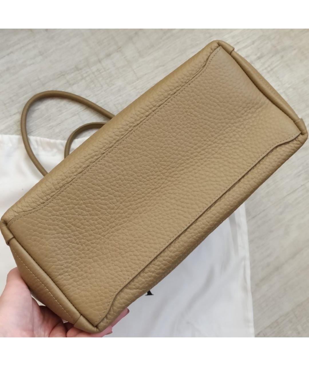 FURLA Бежевая кожаная сумка тоут, фото 8