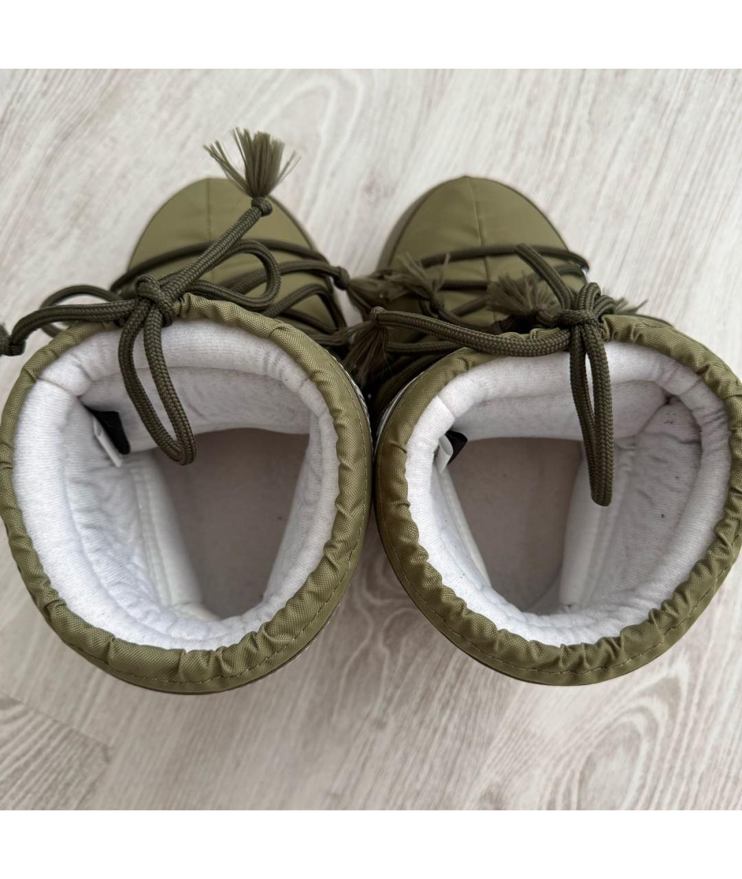 MOON BOOT Хаки текстильные ботинки, фото 2