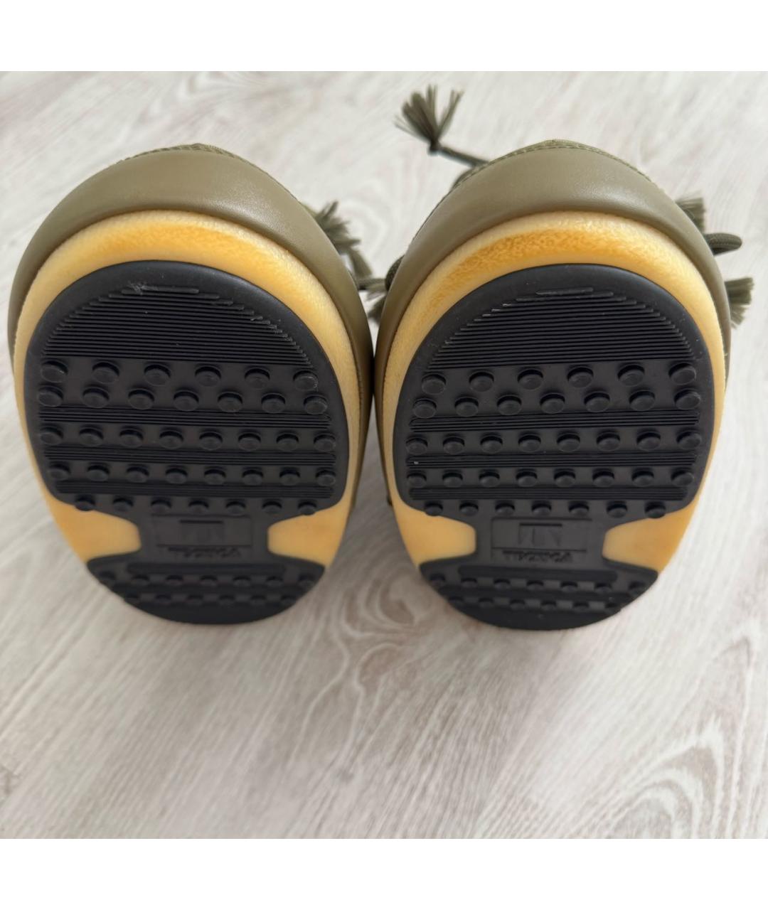 MOON BOOT Хаки текстильные ботинки, фото 4