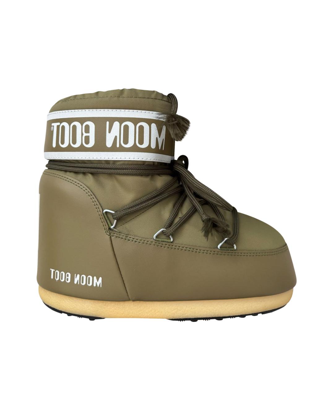 MOON BOOT Хаки текстильные ботинки, фото 1