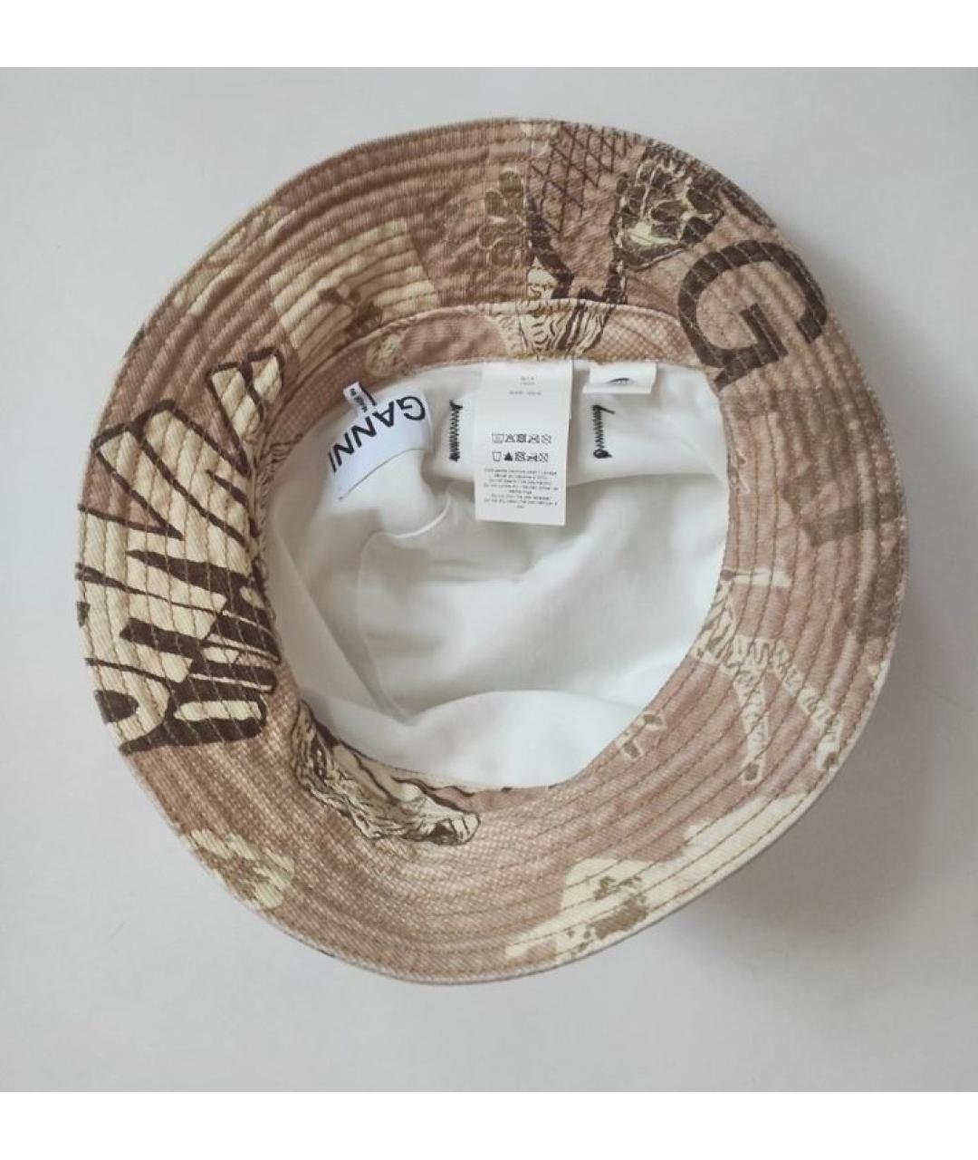 GANNI Бежевая хлопковая панама, фото 5