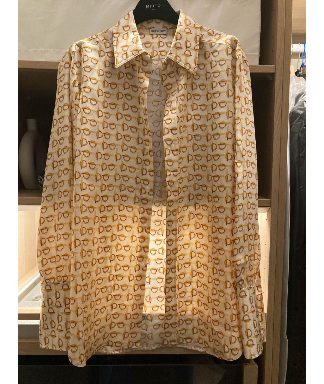 BURBERRY Мульти шелковая блузы, фото 6