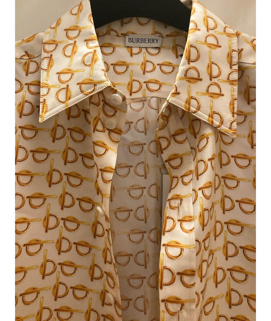 BURBERRY Мульти шелковая блузы, фото 3