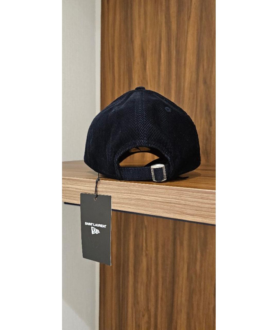 SAINT LAURENT Темно-синяя кепка, фото 7