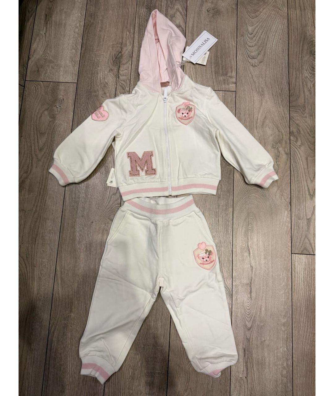 MONNALISA Белый хлопковый комплект, фото 5