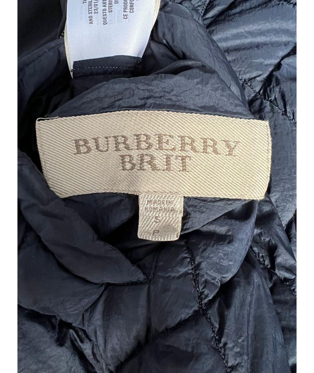 BURBERRY Темно-синяя куртка, фото 4