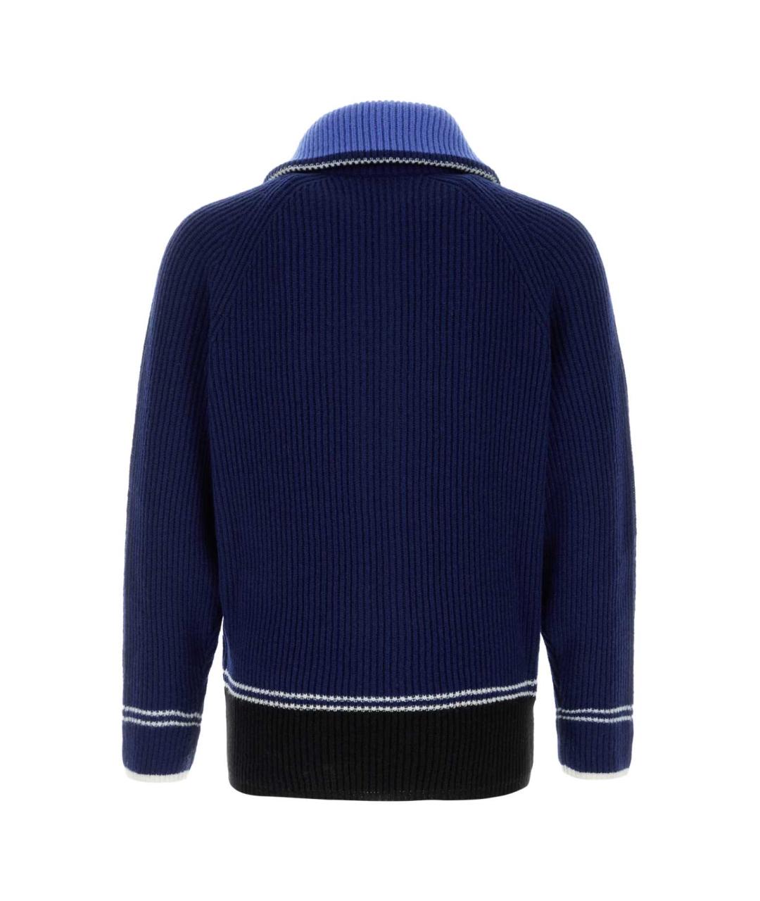 MARNI Синий шерстяной кардиган, фото 2