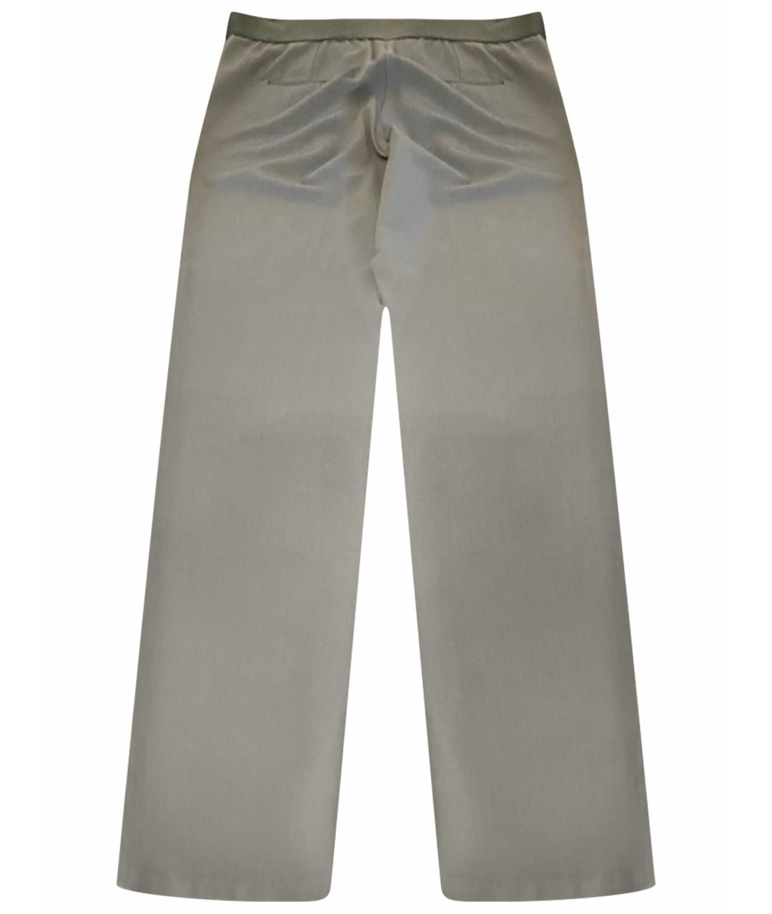 ARMANI COLLEZIONI Коричневые шерстяные брюки узкие, фото 1